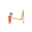 0.06Ct Round Triangle Shape Prong Lab-Grown Diamond Gold Wire Back Stud Nosepins