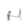 0.06Ct Round Triangle Shape Prong Lab-Grown Diamond Gold Wire Back Stud Nosepins