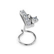 0.05Ct Double Element Design Lab-Grown Diamond Gold Wire Back Stud Nosepins