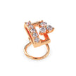 0.07Ct Rectangle Style Lab-Grown Diamond Gold Wire Back Stud Nosepins