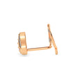 0.02Ct Leaf Style Lab-Grown Diamond Gold Wire Back Stud Nosepins
