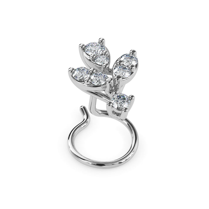0.08Ct Cluster Design Lab-Grown Diamond Gold Wire Back Stud Nosepins