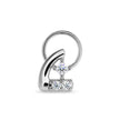0.03Ct Round Prong Set Lab-Grown Diamond Gold Wire Back Stud Nosepins