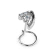 0.03Ct Round Prong Set Lab-Grown Diamond Gold Wire Back Stud Nosepins