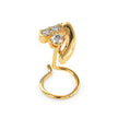 0.03Ct Round Prong Set Lab-Grown Diamond Gold Wire Back Stud Nosepins