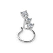 0.06Ct Teardrop Shape Lab-Grown Diamond Gold Wire Back Stud Nosepins