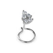 0.05Ct Round Cluster Lab-Grown Diamond Gold Wire Back Stud Nosepins
