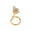 0.05Ct Round Cluster Lab-Grown Diamond Gold Wire Back Stud Nosepins