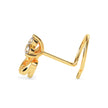 0.05Ct Round Three Stone Lab-Grown Diamond Gold Wire Back Stud Nosepins