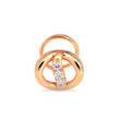 0.05Ct Round Shape Prong Lab-Grown Diamond Gold Wire Back Stud Nosepins
