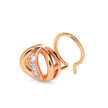 0.05Ct Round Shape Prong Lab-Grown Diamond Gold Wire Back Stud Nosepins