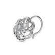 0.05Ct Flower Design Prong Set Lab-Grown Diamond Gold Wire Back Stud Nosepins
