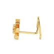 0.03Ct Spiral Design Round Prong Set Lab-Grown Diamond Gold Wire Back Stud Nosepins