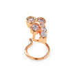 0.06Ct Round Bezel Set Lab-Grown Diamond Gold Wire Back Stud Nosepins