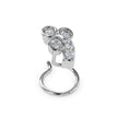 0.06Ct Round Bezel Set Lab-Grown Diamond Gold Wire Back Stud Nosepins