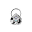 0.03Ct Teardrop Design Lab-Grown Diamond Gold Wire Back Stud Nosepins