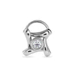0.03Ct Round Bezel set Lab-Grown Diamond Gold Wire Back Stud Nosepins