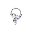 0.06Ct Round Three Stone Lab-Grown Diamond Gold Wire Back Stud Nosepins