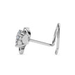 0.06Ct Round Three Stone Lab-Grown Diamond Gold Wire Back Stud Nosepins