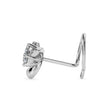 0.06Ct Floral Cluster Lab-Grown Diamond Gold Wire Back Stud Nosepins