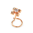 0.03Ct Round Prong Set Lab-Grown Diamond Gold Wire Back Stud Nosepins