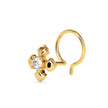 0.03Ct Round Prong Set Lab-Grown Diamond Gold Wire Back Stud Nosepins