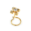 0.03Ct Round Prong Set Lab-Grown Diamond Gold Wire Back Stud Nosepins