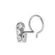 0.06Ct Three Stone Lab-Grown Diamond Gold Wire Back Stud Nosepins
