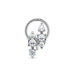 0.08Ct Teardrop Style Lab-Grown Diamond Gold Wire Back Stud Nosepins