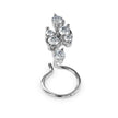 0.08Ct Teardrop Style Lab-Grown Diamond Gold Wire Back Stud Nosepins