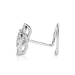 0.07Ct Leaf Style Cluster Lab-Grown Diamond Gold Wire Back Stud Nosepins