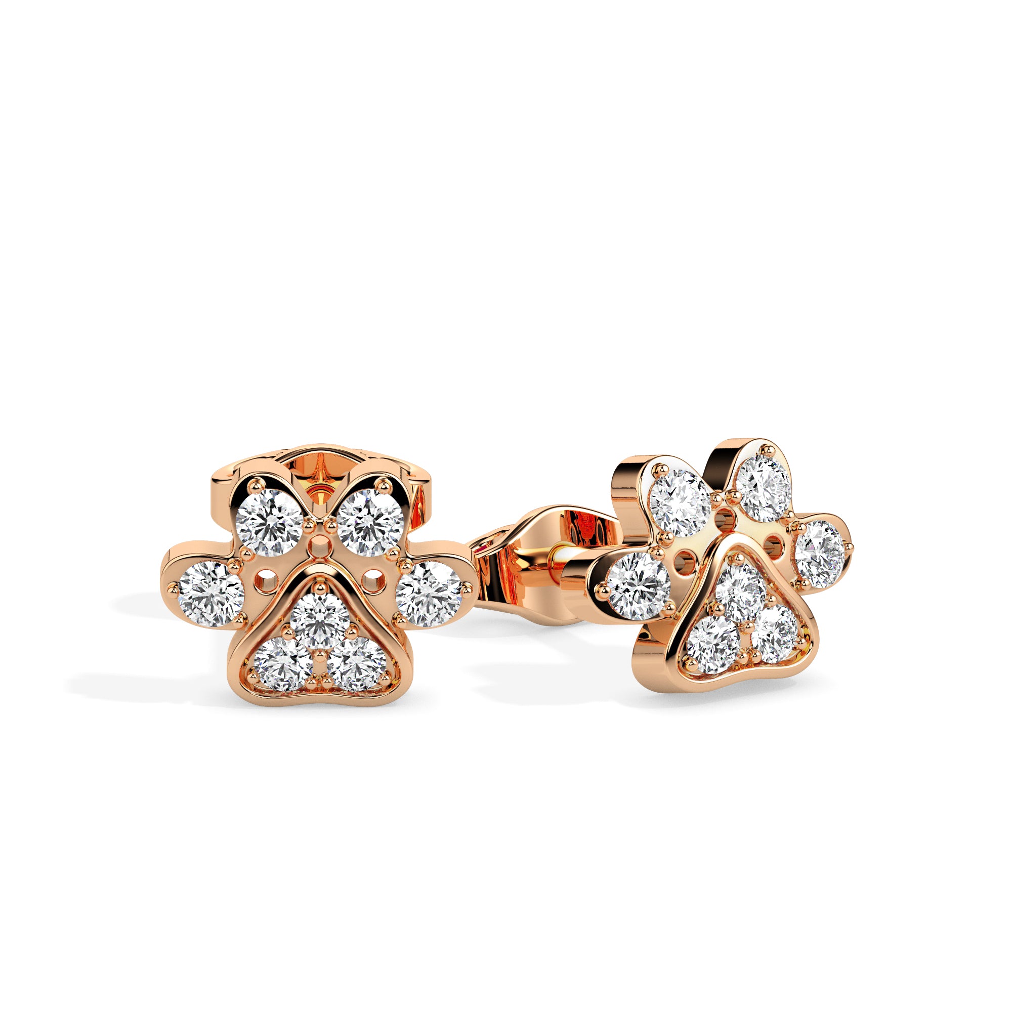 open cuff baguette diamond ring rose gold