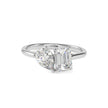 1.91Ct Emerald & Pear Lab-Grown Diamond Toi Et Moi Gold Ring
