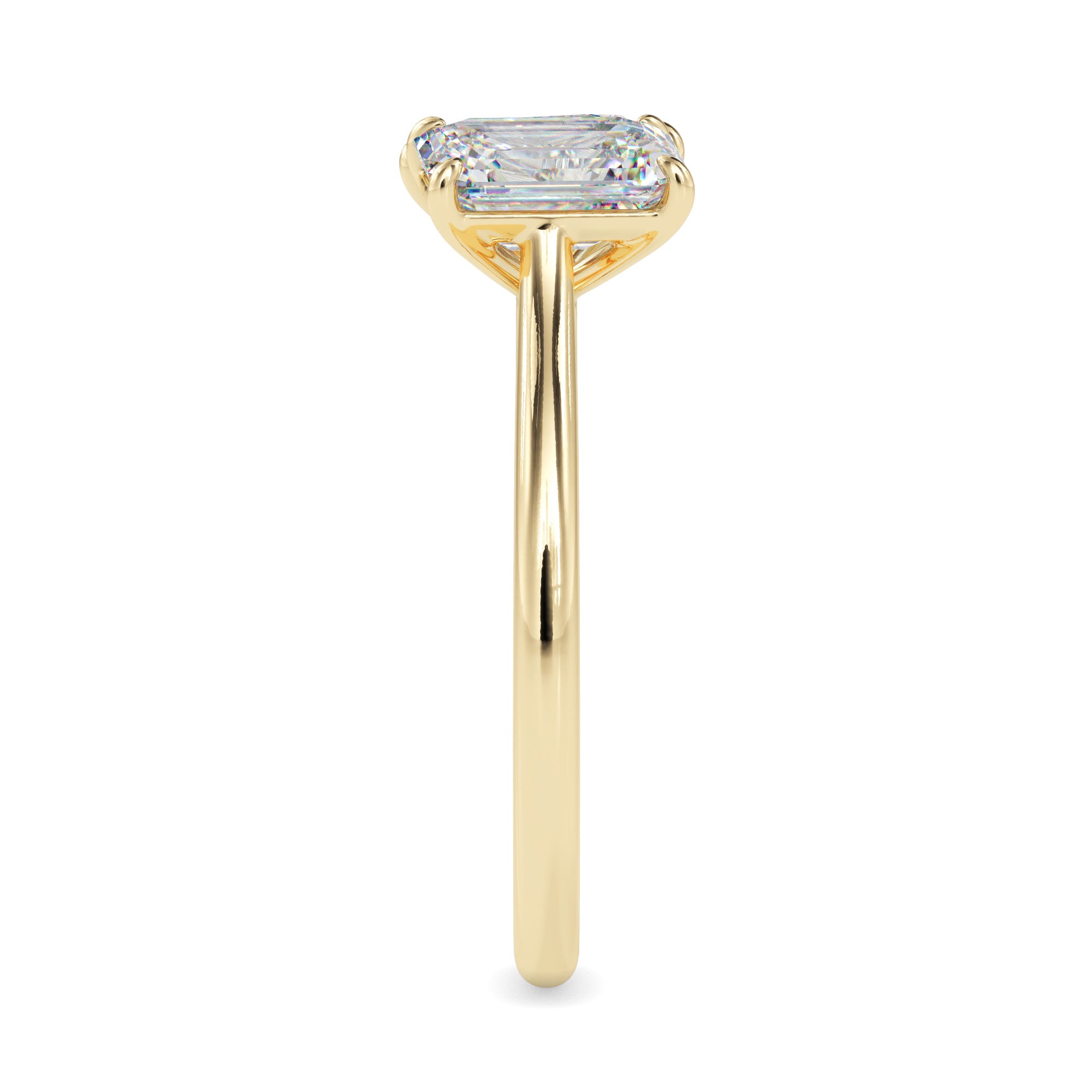 1.91Ct Emerald & Pear Lab-Grown Diamond Toi Et Moi Gold Ring