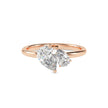 1.87Ct Pear Cut Lab-Grown Diamond Toi Et Moi Gold Ring
