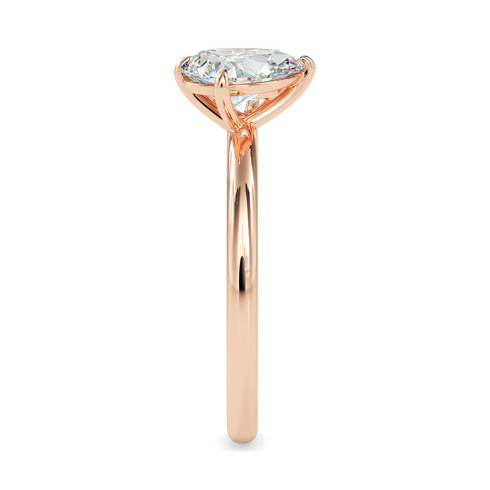 1.87Ct Pear Cut Lab-Grown Diamond Toi Et Moi Gold Ring