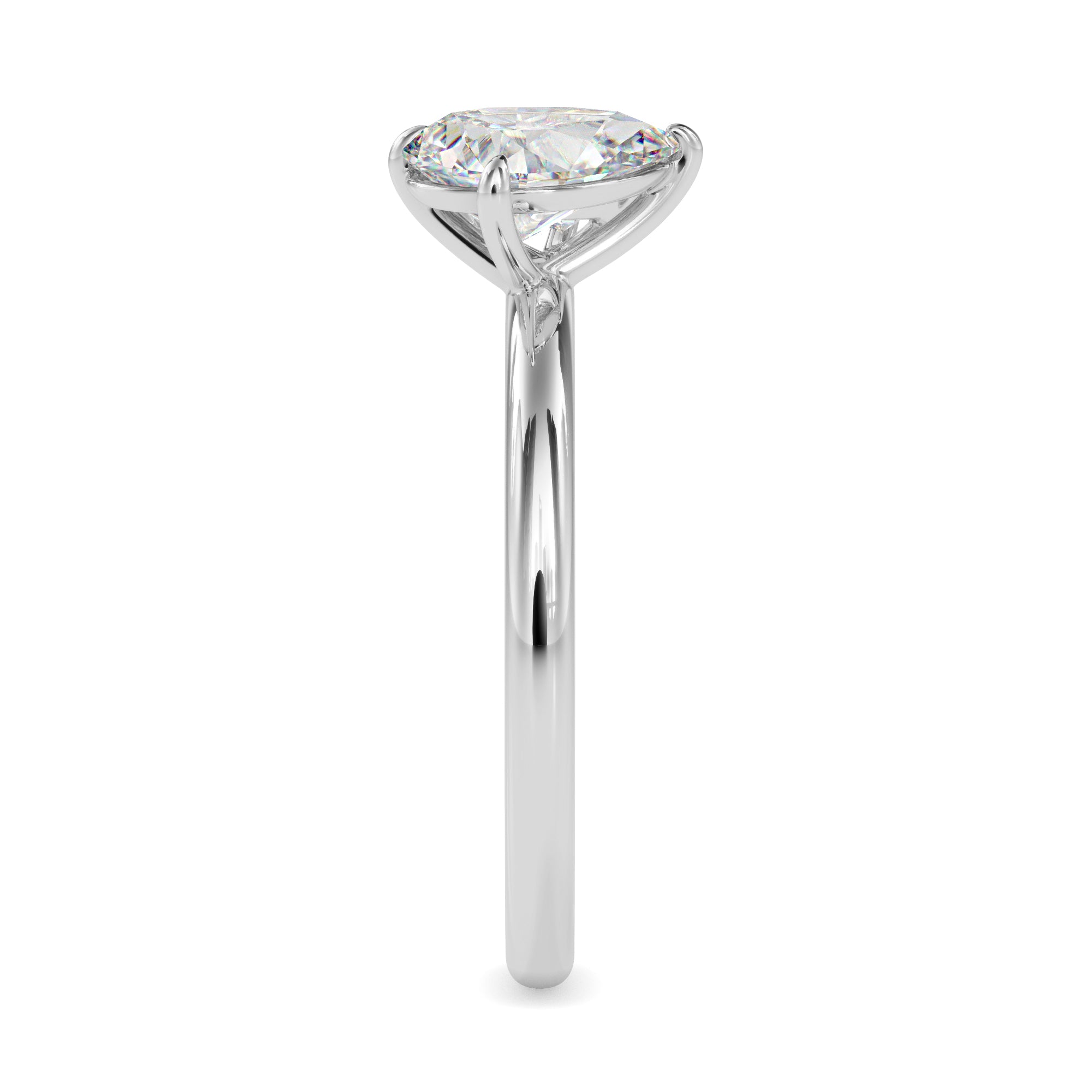 1.87Ct Pear Cut Lab-Grown Diamond Toi Et Moi Gold Ring
