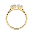 1.77Ct Pear Two Stone Lab-Grown Diamond Toi Et Moi Gold Ring