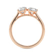 1.88Ct Pear & Oval Lab-Grown Diamond Toi Et Moi Gold Ring