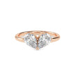 1.62Ct Teardrop Shape Pear Lab-Grown Diamond Toi Et Moi Gold Ring