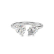 1.87Ct Heart & Pear Lab-Grown Diamond Toi Et Moi Gold Ring