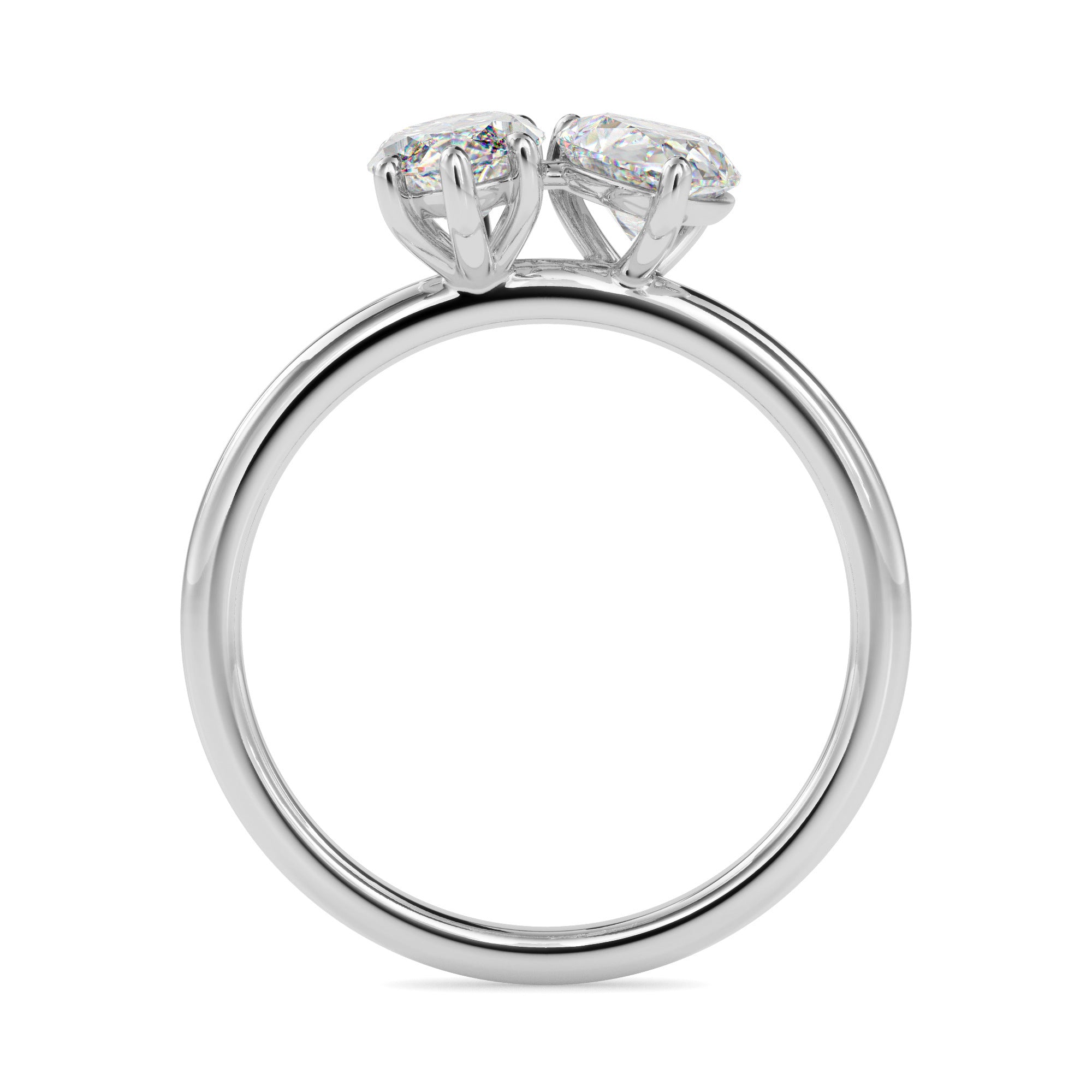 1.75Ct Pear & Marquise Lab-Grown Diamond Toi Et Moi Gold Ring