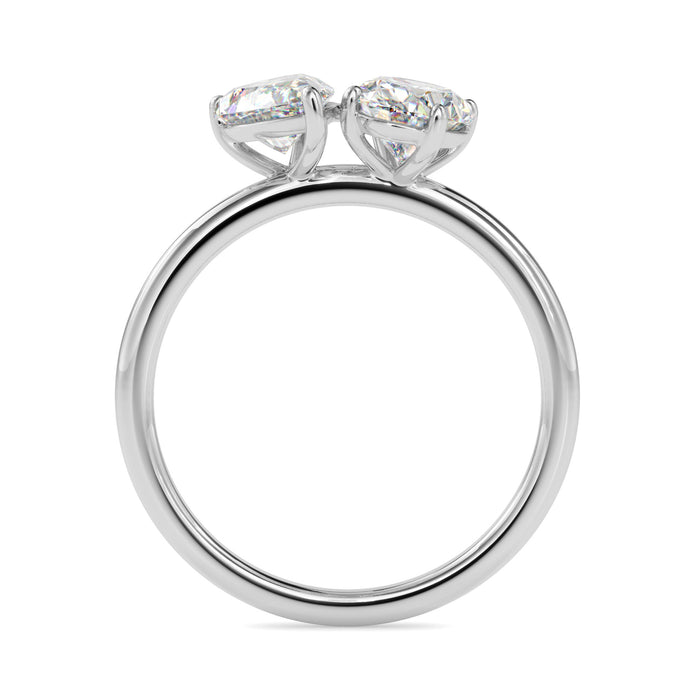 1.88Ct Oval & Pear Lab-Grown Diamond Toi Et Moi Gold Ring
