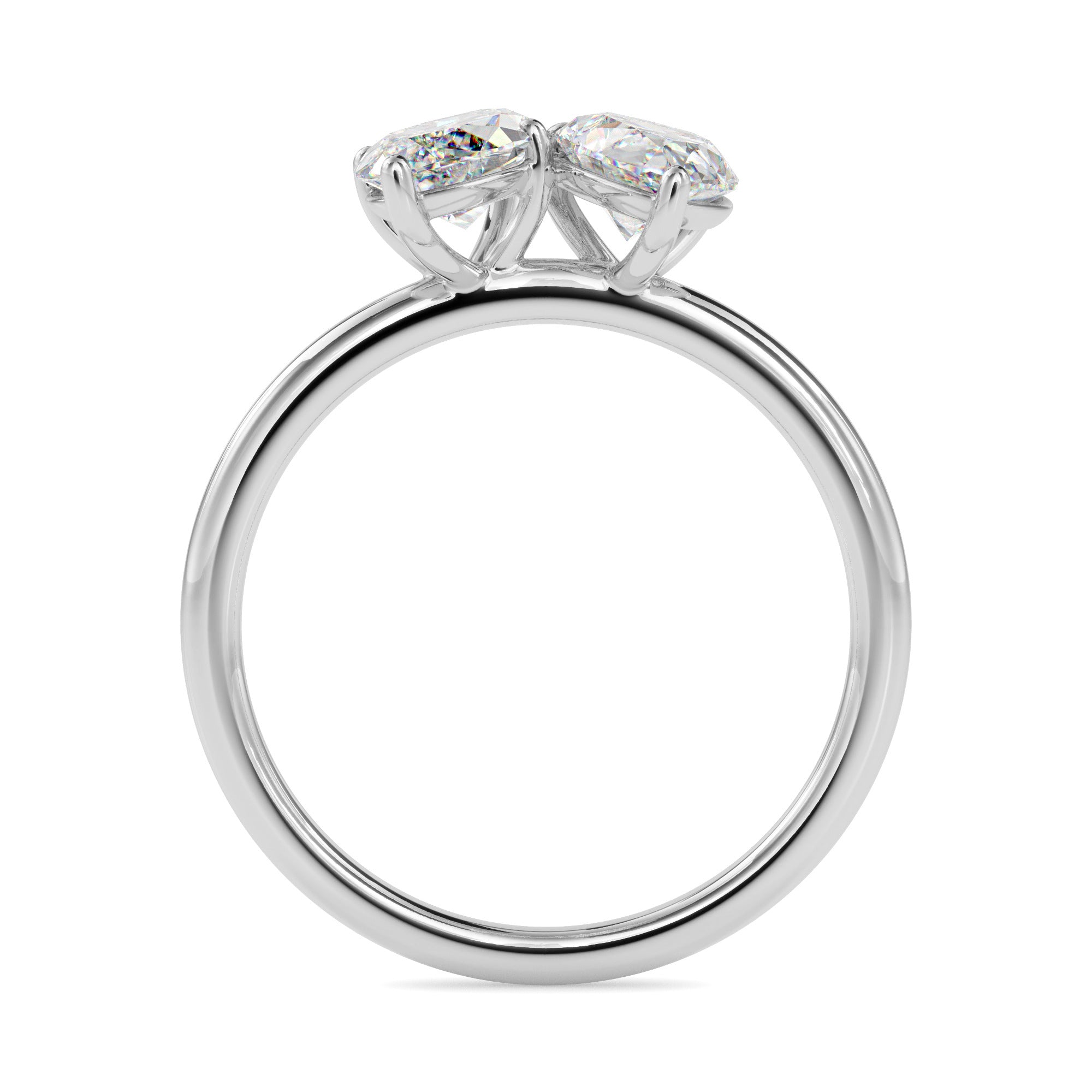 1.75Ct Marquise & Pear Lab-Grown Diamond Toi Et Moi Gold Ring