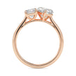1.99Ct Emerald & Heart Lab-Grown Diamond Toi Et Moi Gold Ring