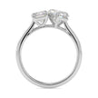 1.99Ct Emerald & Heart Lab-Grown Diamond Toi Et Moi Gold Ring