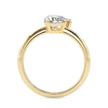 1.88Ct Pear & Baguette Lab-Grown Diamond Toi Et Moi Gold Ring