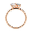 1.95Ct Emerald & Marquise Lab-Grown Diamond Toi Et Moi Gold Ring