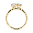 1.95Ct Emerald & Marquise Lab-Grown Diamond Toi Et Moi Gold Ring