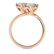 2.06Ct Round Bypass Lab-Grown Diamond Toi Et Moi Gold Ring